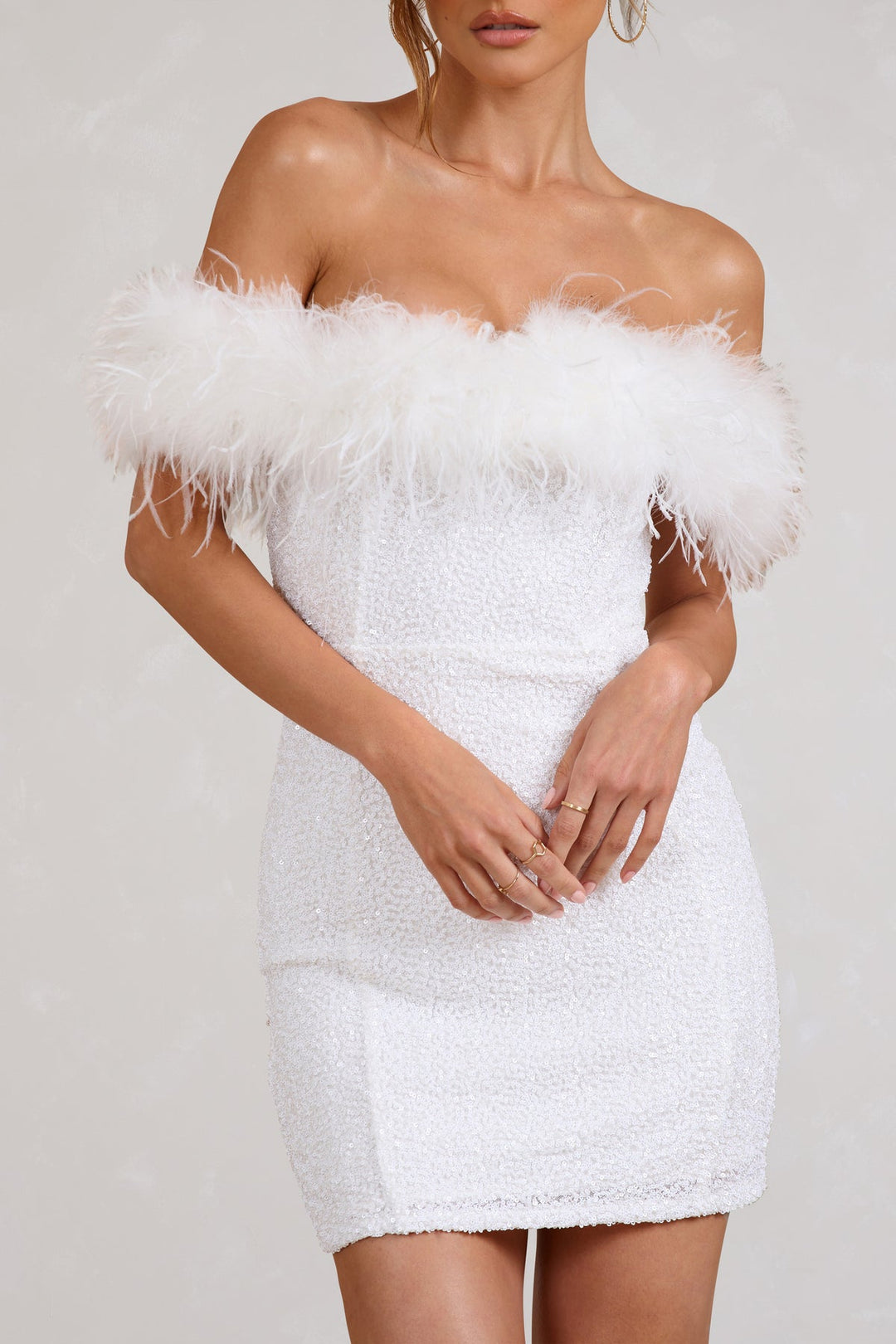 Elven™ | Robe à pailettes avec plumes