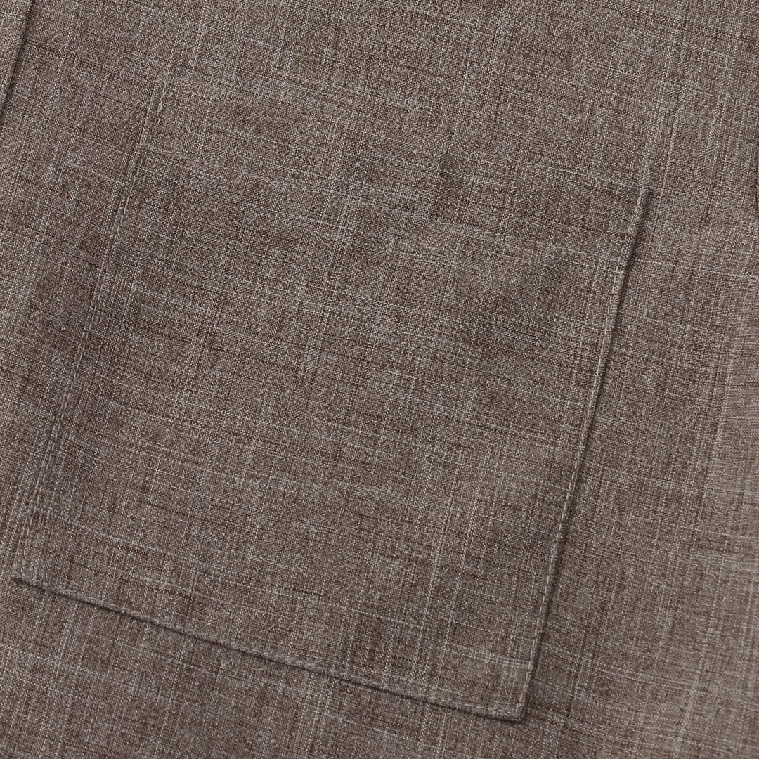 Elven™ | Chemise en coton unie avec boutons