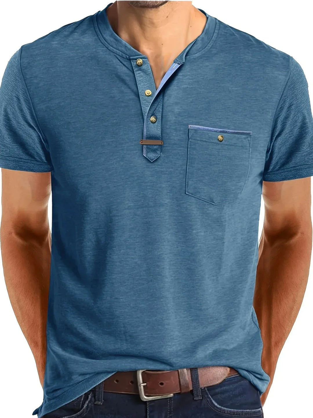 Elven™ | T-shirt col rond élégant avec poche