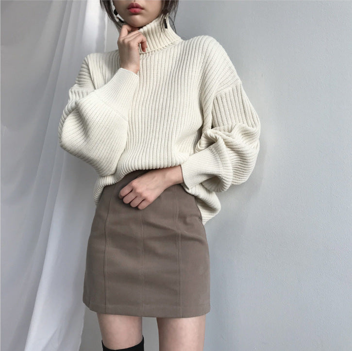 Elven™ | Luxe Pull à col roulé et à manches ballon