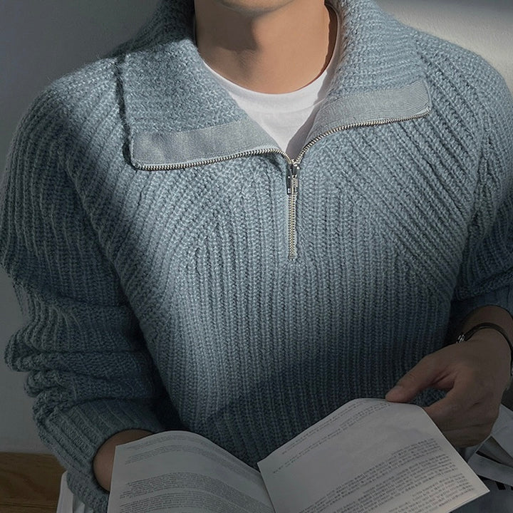 Elven™ | Pull Azure à quart de zip