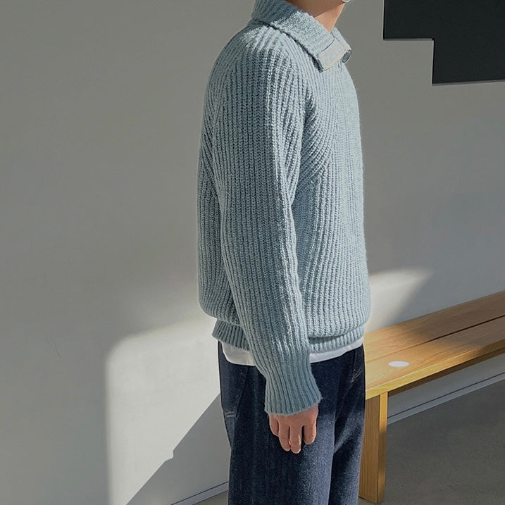 Elven™ | Pull Azure à quart de zip